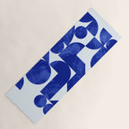 blue hues geometric Yoga Mat Gallery Image 1