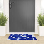 blue hues geometric Welcome Mat Gallery Image 3