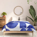 blue hues geometric Comforter Gallery Image 3
