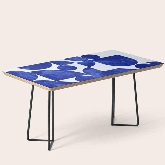 blue hues geometric Coffee Table Gallery Image 1
