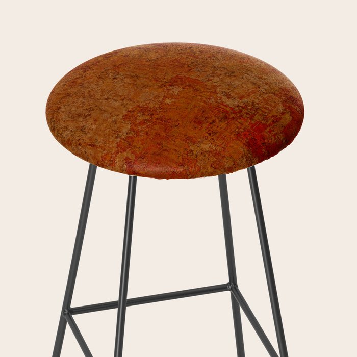 Warm orange cooper red Stool Gallery Image 2
