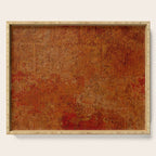 Warm orange cooper red Serving Tray Gallery Image 1