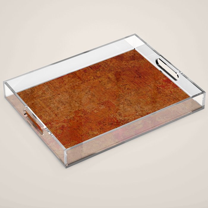 Warm orange cooper red Acrylic Tray Gallery Image 1