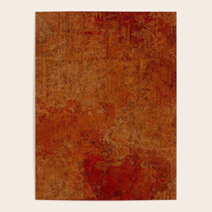 Warm orange cooper red Poster Gallery Image 4