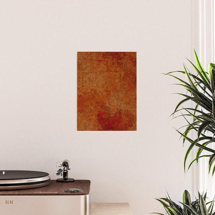 Warm orange cooper red Poster Gallery Image 2