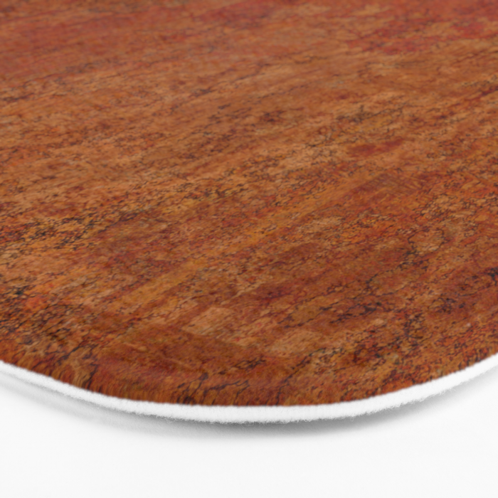 Warm orange cooper red Bath Mat Gallery Image 3