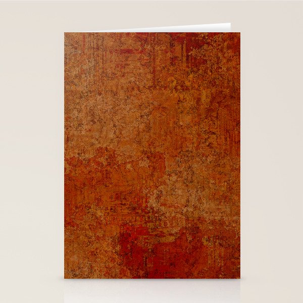 Warm orange cooper red Stationery Card Gallery Image 2