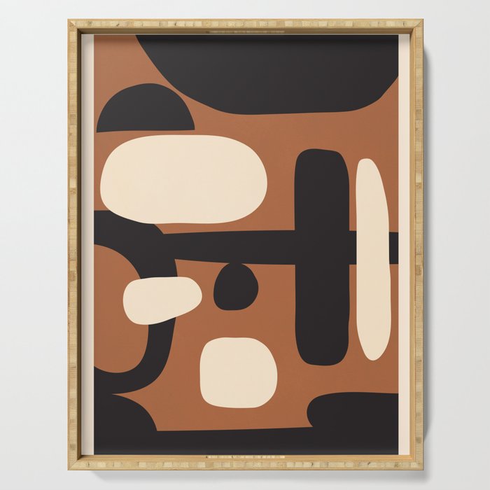 Abstract shapes in the skies 8 Serving Tray Gallery Image 1
