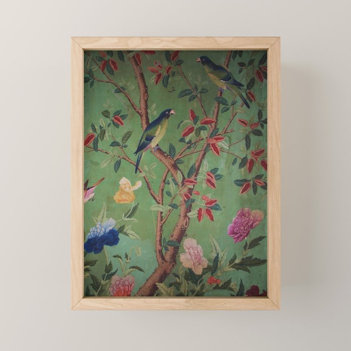 Green Dream Chinoiserie Mini Art Print Gallery Image 1