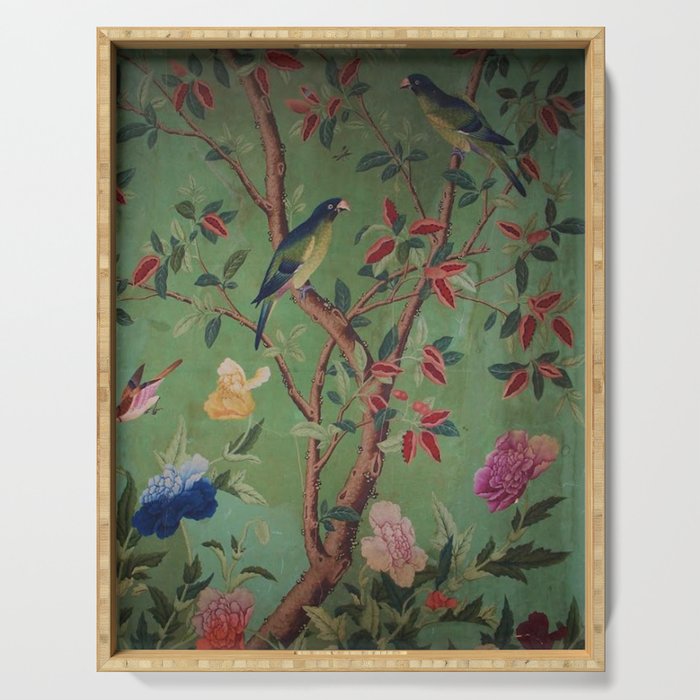 Green Dream Chinoiserie Serving Tray Gallery Image 1