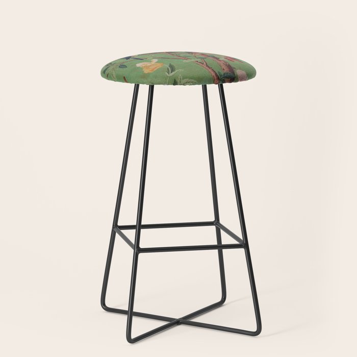 Green Dream Chinoiserie Stool Gallery Image 1