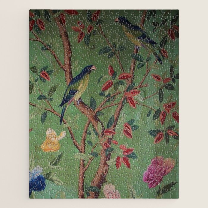 Green Dream Chinoiserie Jigsaw Puzzle Gallery Image 1
