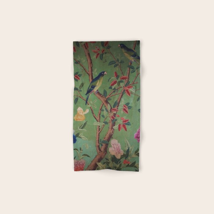 Green Dream Chinoiserie Bath Towel Gallery Image 1