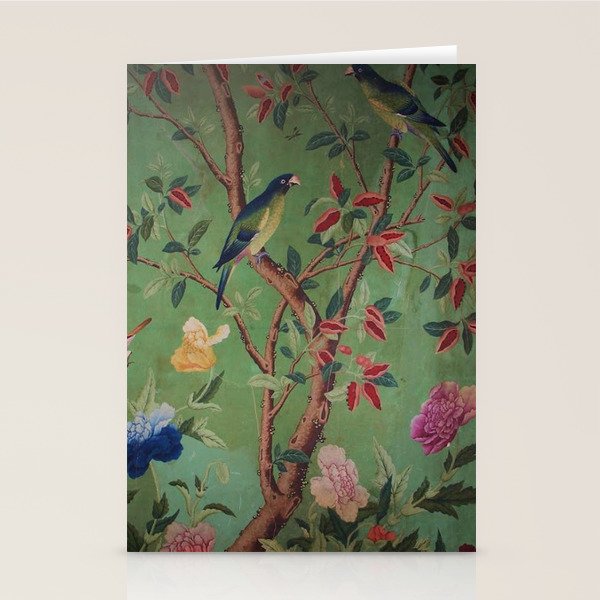 Green Dream Chinoiserie Stationery Card Gallery Image 1