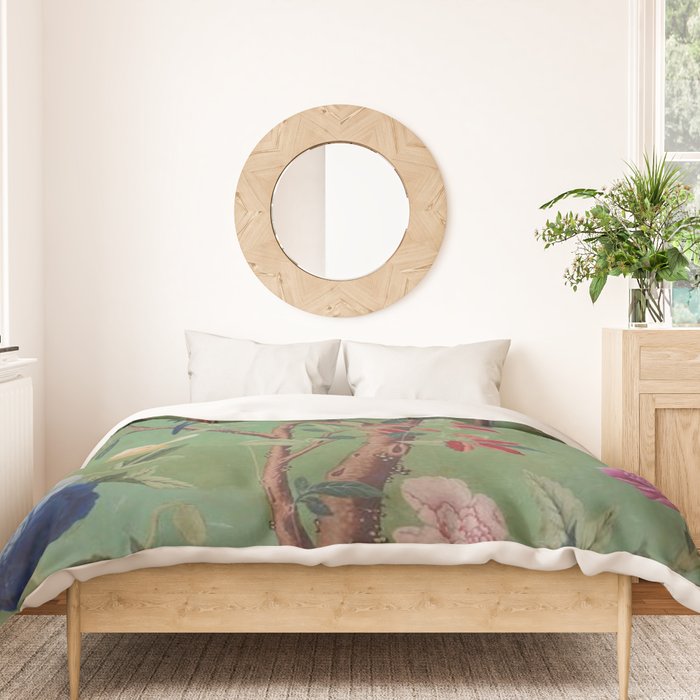 Green Dream Chinoiserie Duvet Cover Gallery Image 3