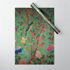 Green Dream Chinoiserie Wrapping Paper Gallery Image 1
