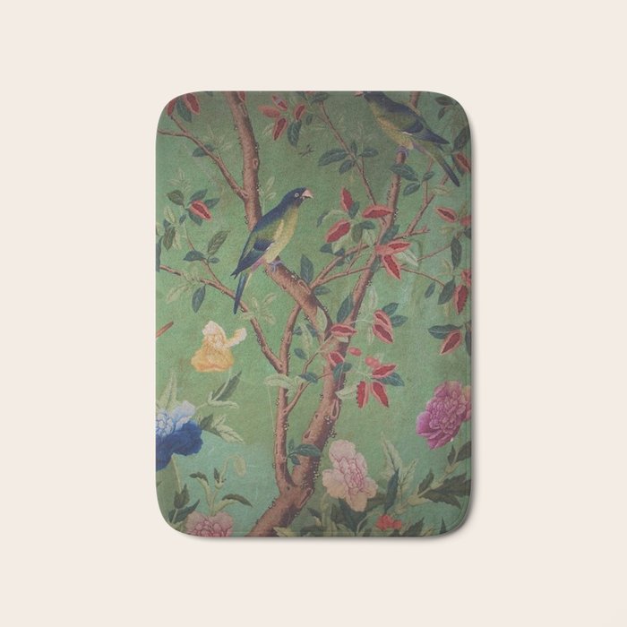Green Dream Chinoiserie Bath Mat Gallery Image 1