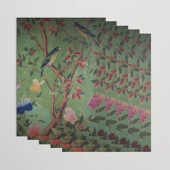 Green Dream Chinoiserie Wrapping Paper Gallery Image 3