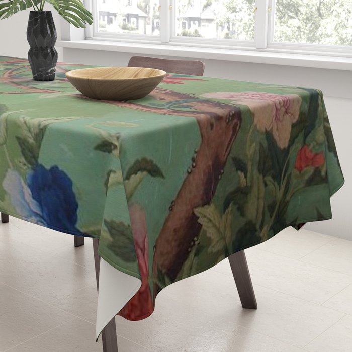 Green Dream Chinoiserie Tablecloth Gallery Image 3