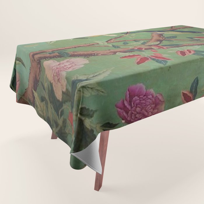 Green Dream Chinoiserie Tablecloth Gallery Image 1