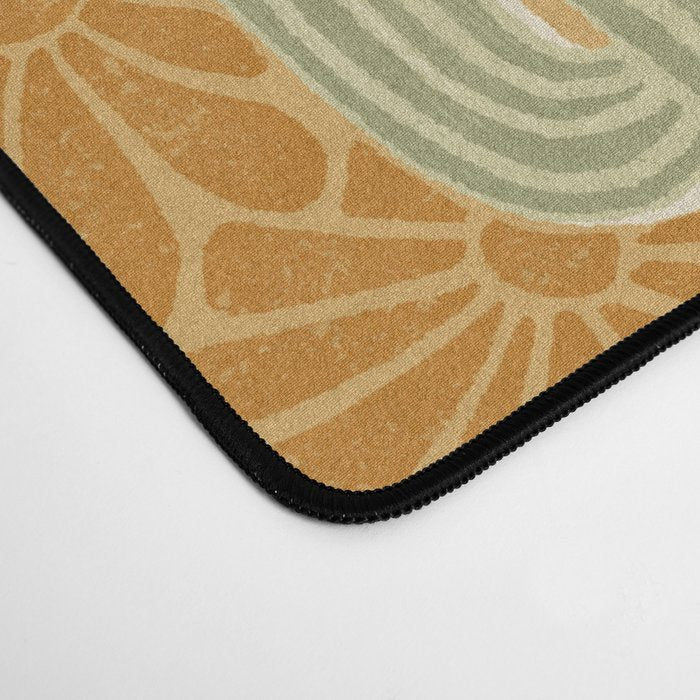 Sonora - gold and sage Desk Mat Gallery Image 4
