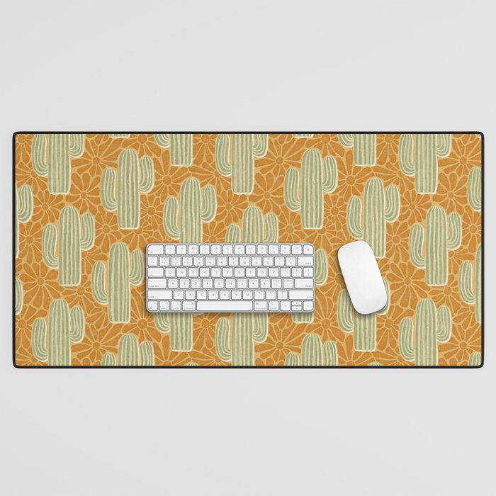 Sonora - gold and sage Desk Mat Gallery Image 1