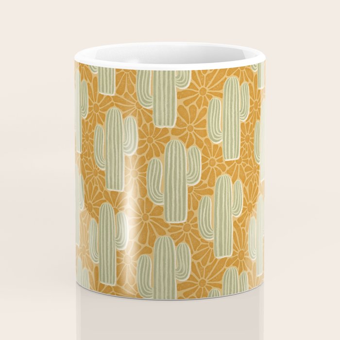 Sonora - gold and sage Coffee Mug Gallery Image 4