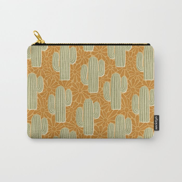 Sonora - gold and sage Carry All Pouch Gallery Image 1