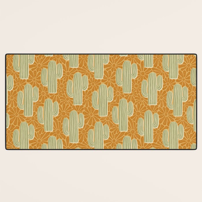 Sonora - gold and sage Desk Mat Gallery Image 3