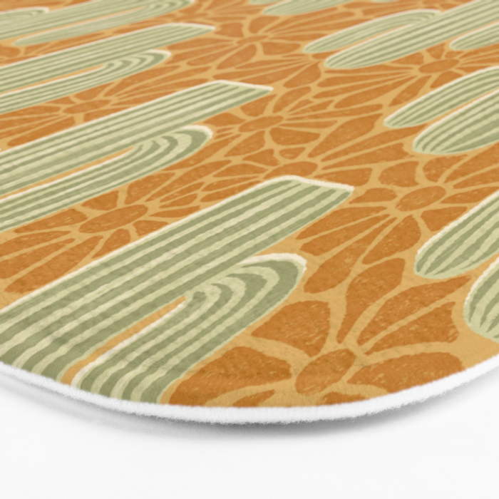 Sonora - gold and sage Bath Mat Gallery Image 3