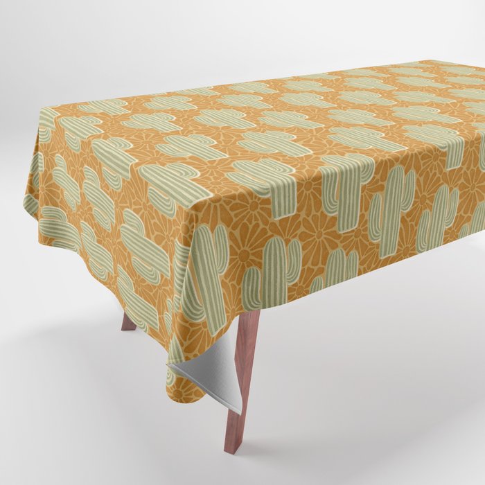 Sonora - gold and sage Tablecloth Gallery Image 1