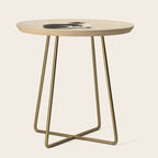 Minhwa: cat & butterfly (Korean traditional/folk art) Side Table Gallery Image 1