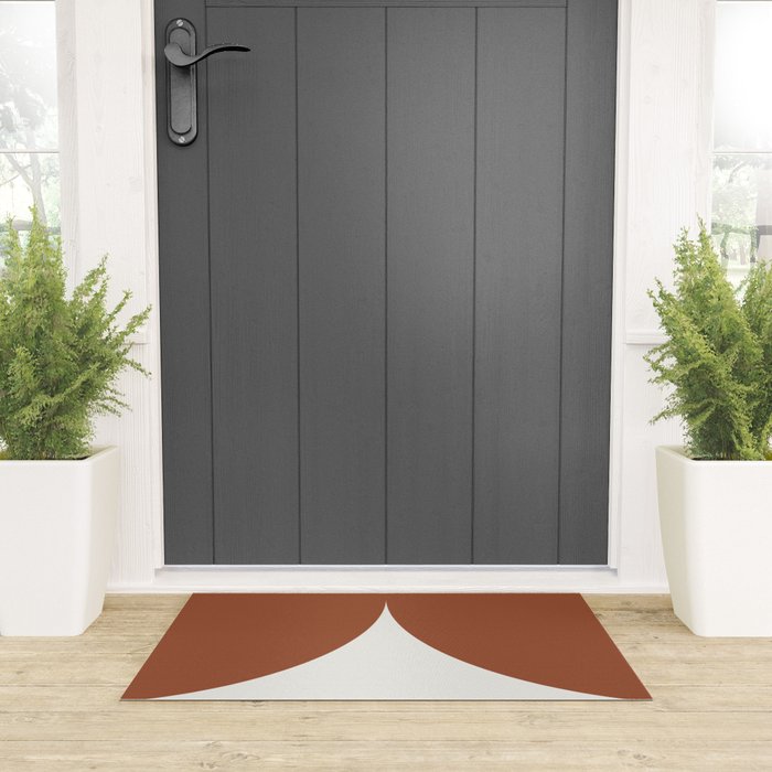 Bold Geometric Shapes - Red Welcome Mat Gallery Image 3