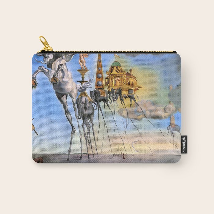Salvador Dali The Temptation of St. Anthony 1946 Artwork for Wall Art, Prints, Posters, Tshirts, Men, Women, Kids Carry All Pouch Gallery Image 1
