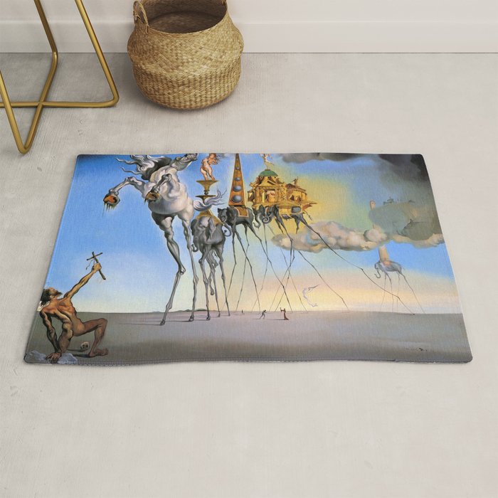 Salvador Dali The Temptation of St. Anthony 1946 Artwork for Wall Art, Prints, Posters, Tshirts, Men, Women, Kids Rug Gallery Image 1