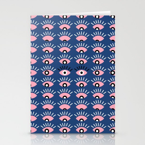 Navy blue looking for you Stationery Card Gallery Image 1
