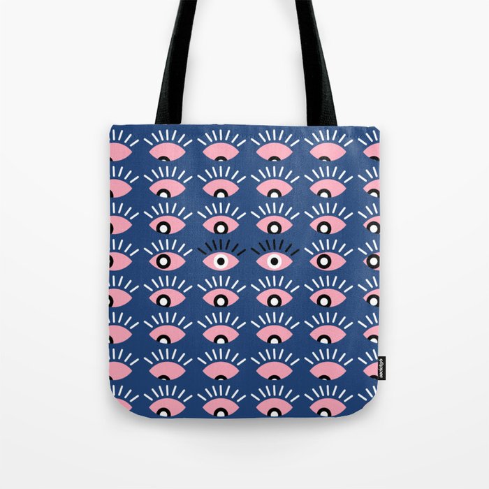 Navy blue looking for you Tote Bag Gallery Image 1