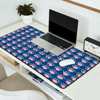 Navy blue looking for you Desk Mat Gallery Image 2
