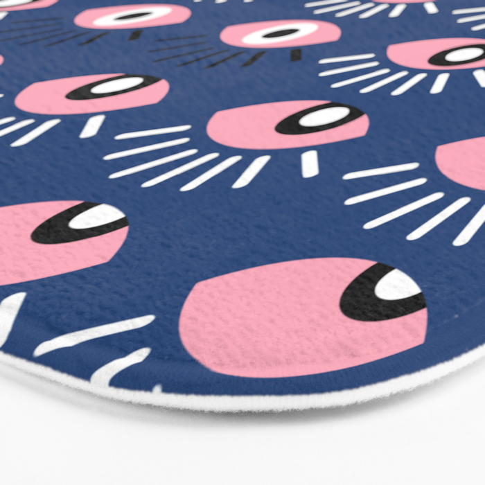 Navy blue looking for you Bath Mat Gallery Image 3