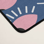 Navy blue looking for you Desk Mat Gallery Image 4