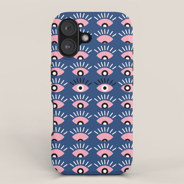 Navy blue looking for you iPhone Case Gallery Image 1