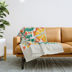 Flower Market 05: Los Angeles Throw Blanket Gallery Image 1