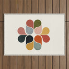 Abstract modern art Outdoor Rug Gallery Image 1