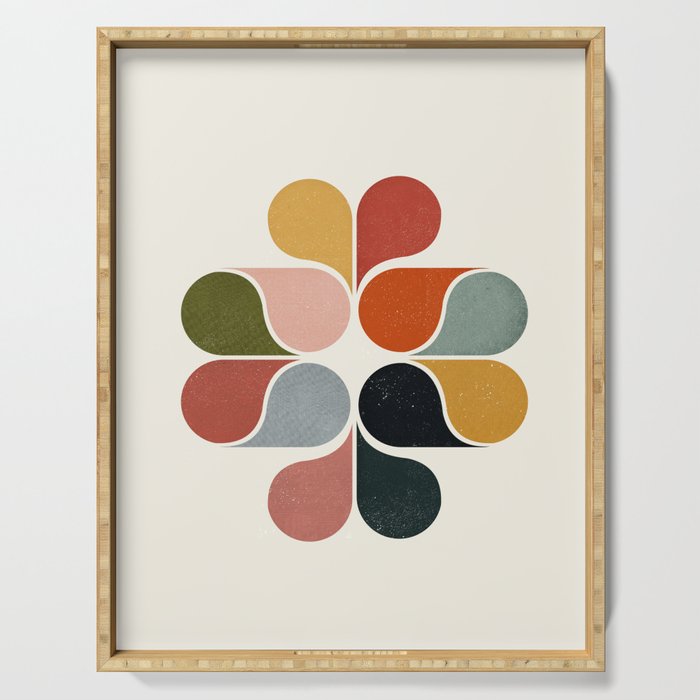 Abstract modern art Serving Tray Gallery Image 1