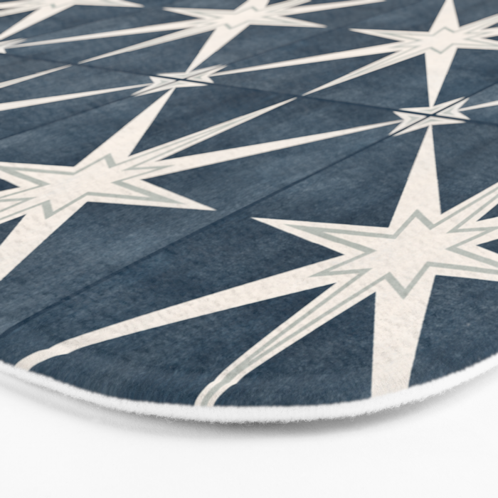 arlo star tile - stone blue Bath Mat Gallery Image 3