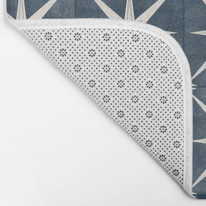 arlo star tile - stone blue Bath Mat Gallery Image 2