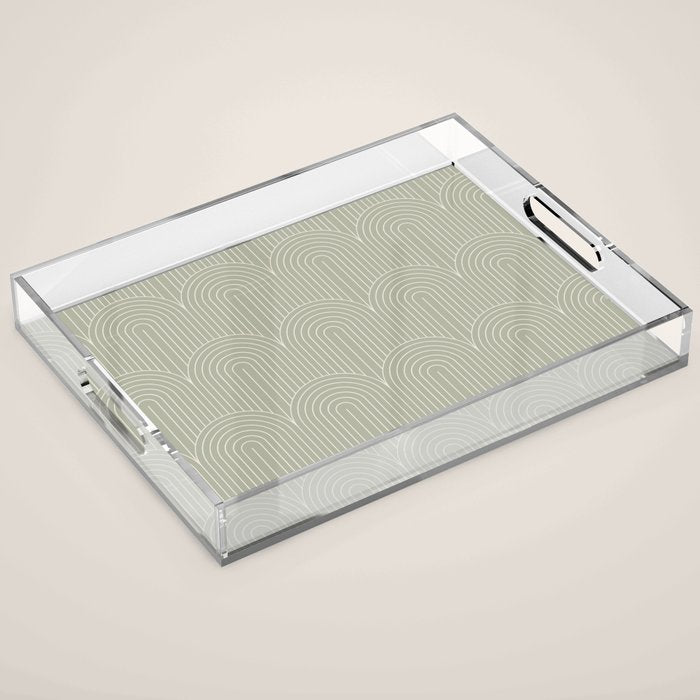 Art Deco Arch Pattern XLIII Acrylic Tray Gallery Image 1