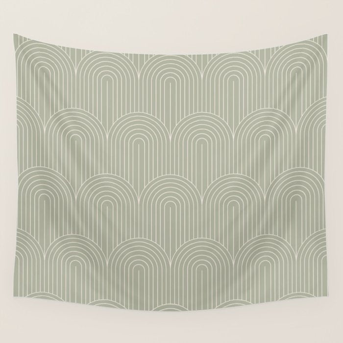 Art Deco Arch Pattern XLIII Wall Tapestry Gallery Image 4