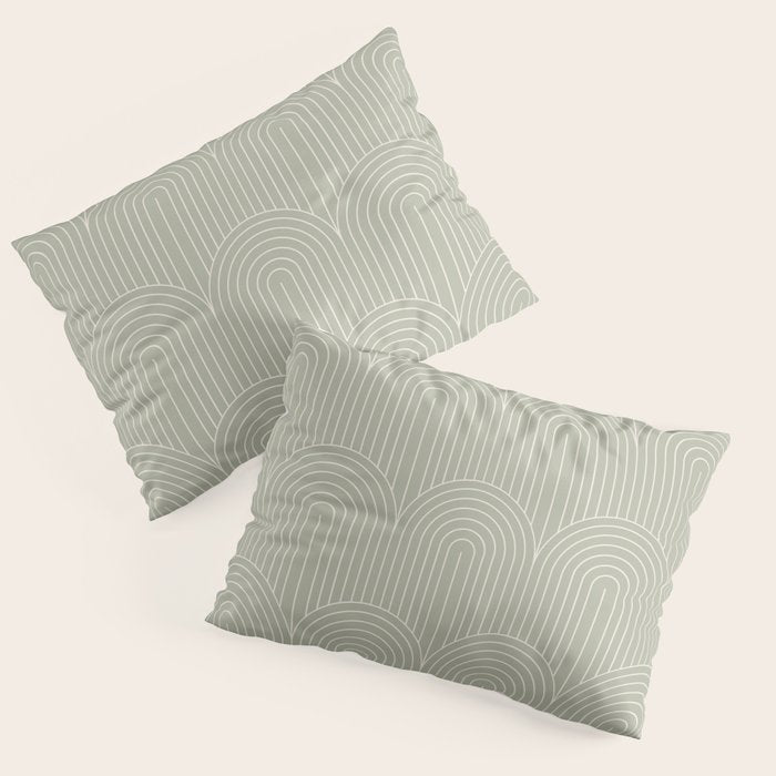 Art Deco Arch Pattern XLIII Pillow Sham Gallery Image 1