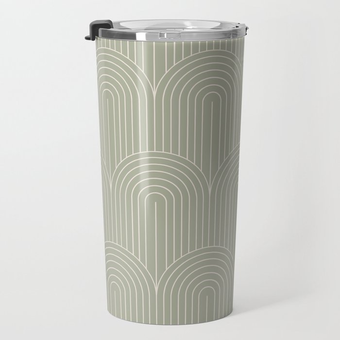 Art Deco Arch Pattern XLIII Travel Mug Gallery Image 3